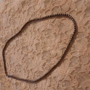 20 " sterling Silver 925 Navajo pearls necklace